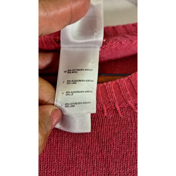 THE NORTH FACE Wool Blend Tight Knit Sweater Women's XL Outdoor Gorpcore Casual - Picture 4 of 9